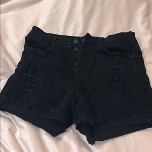 Mudd Flx Stretch High-Rise Midi Shorts